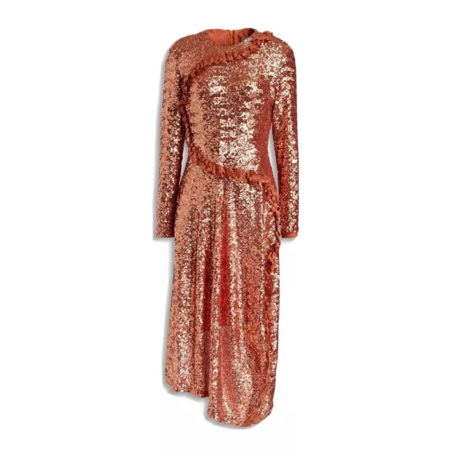 Preen by Thornton Bregazzi Yasmeen Copper Sequin Dress