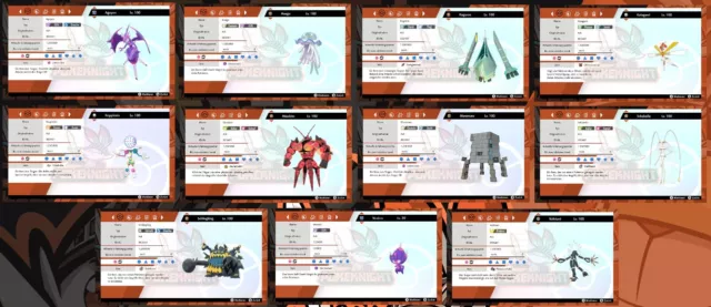 Ultabestien non Shiny 6IV battle ready Set Team Pack Rare Pokemon Schwert/Schild