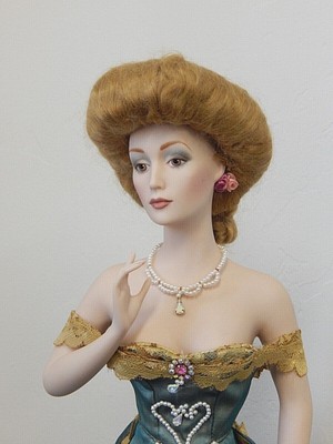 Franklin Mint Gibson Girl ANNIVERSARY HEIRLOOM BALLROOM 21" Porcelain Doll