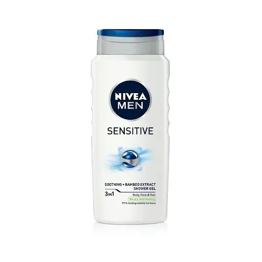 Nivea Men Sensitive Shower Gel - 3×400ml 3