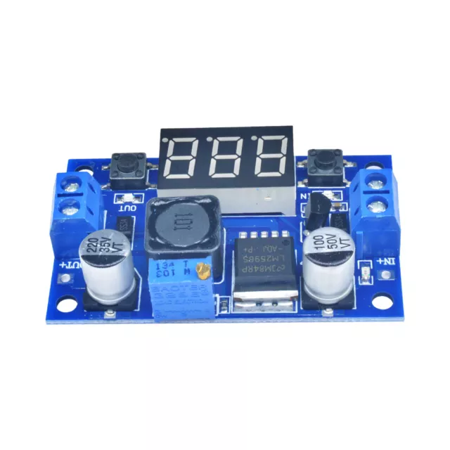 LM2596 Buck Step-down Power Converter Module DC 4.0~40 to 1.3-37V LED Voltmeter