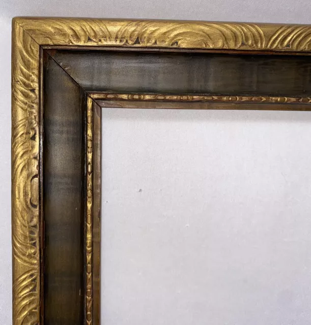 Antique Art Deco Gold Gilt Carved Wood Frame 23.5"x19.5" Fits 20"x16"