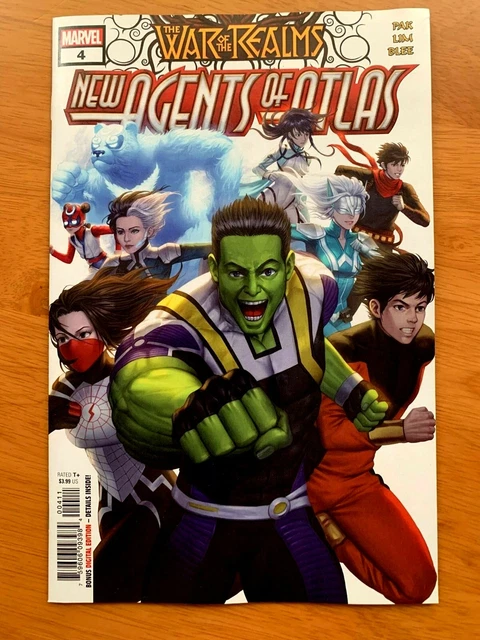 WAR OF REALMS NEW AGENTS OF ATLAS 4 Woo Dae Shim Main Cvr A Marvel 2019 NM+