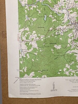 Spruce Pine Pisgah Forest North Carolina Tennessee Valley Authority TVA 1960 Map 4