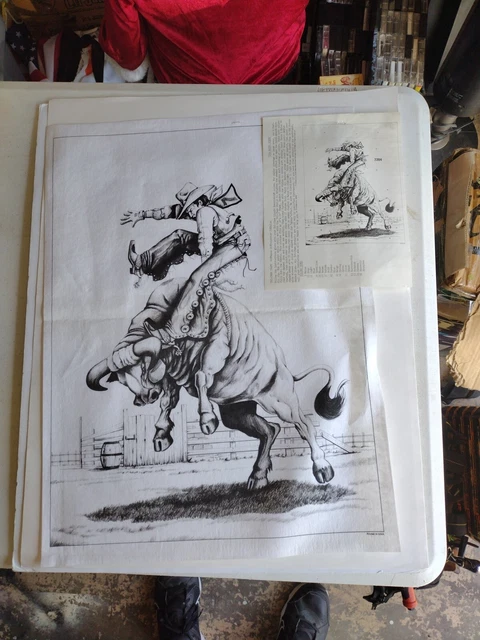 * TRI CHEM 7204 Rodeo Vaquero Bordado Líquido Imagen para Pintar TRICHEM