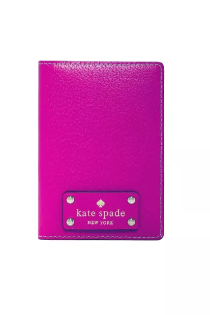 Kate Spade Wellesley Passport Holder in Fuchsia Pink Size S