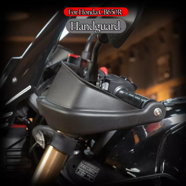 Garde-Main de Moto 22mm poignée de Guidon Garde Bouclier Moto Motocross  Scooter Coupe-Vent Garde-Main équipement de Protection (Noir 1)