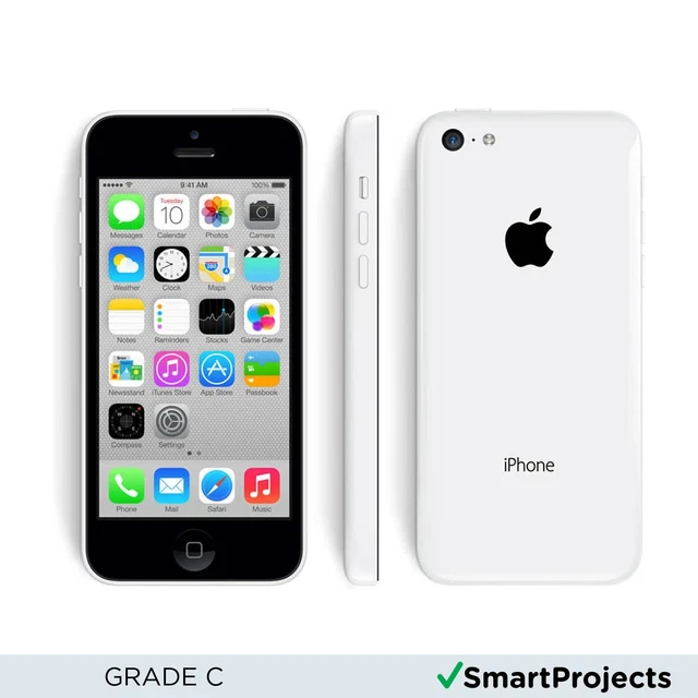 Apple iPhone 5C (Global) Blanc 8GB Débloqué État correct MG8X2NF/A smartphone