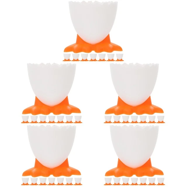 40 pz portauova piede Pp decorazione tavolo per Pasqua portauova cotto arancione