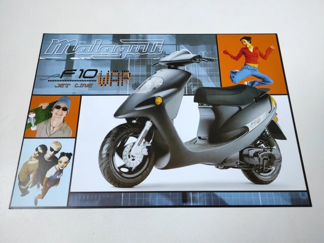 Malaguti F10 Wap de 2004 UK/IT Prospectus Catalogue Brochure Moto