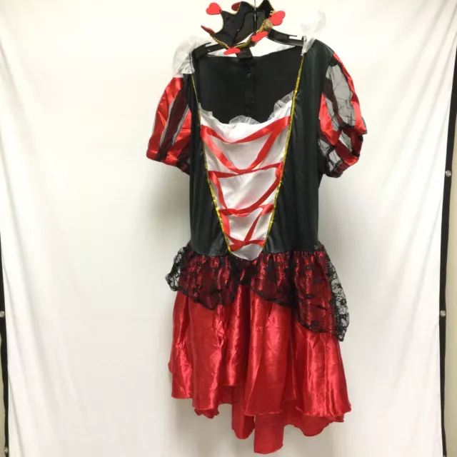 Leg Avenue Womens Multicolor Royal Red Queen Halloween Costume Sz 3X/4X Used