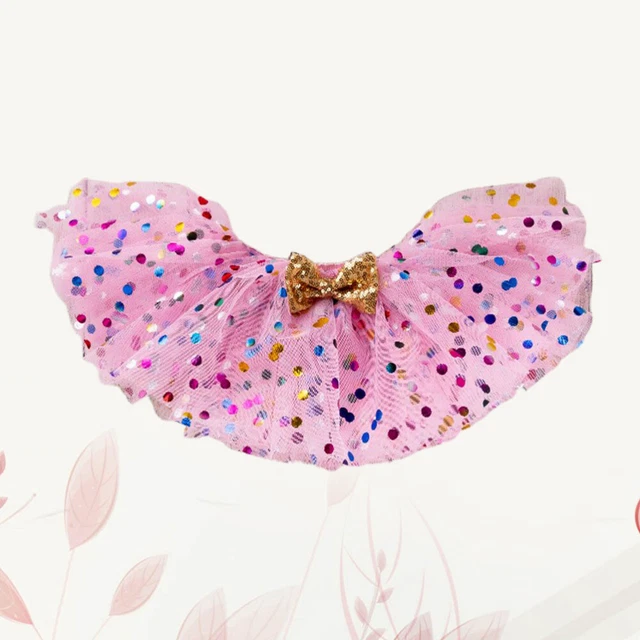 Abito da ballo per bambini con gonna a vescica gonna a rete bambina cascata neonato