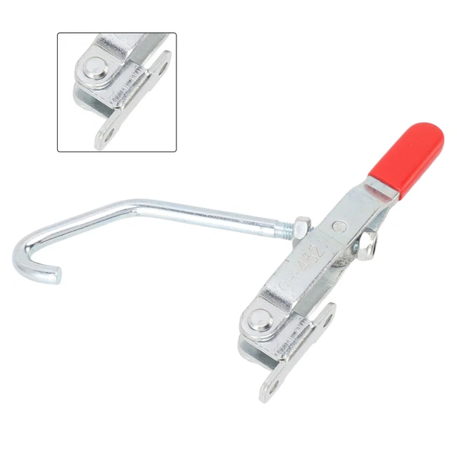 Galvanized Iron Hook Latch NonSlip Grip Quick Release Latch Portable For Smoke