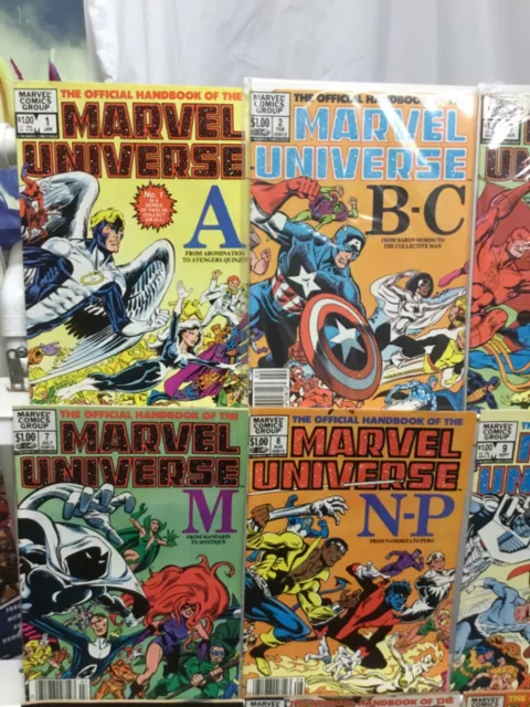 Marvel Comics Official Handbook Of The Marvel Universe Vol 1 & 3 Complete FN 2