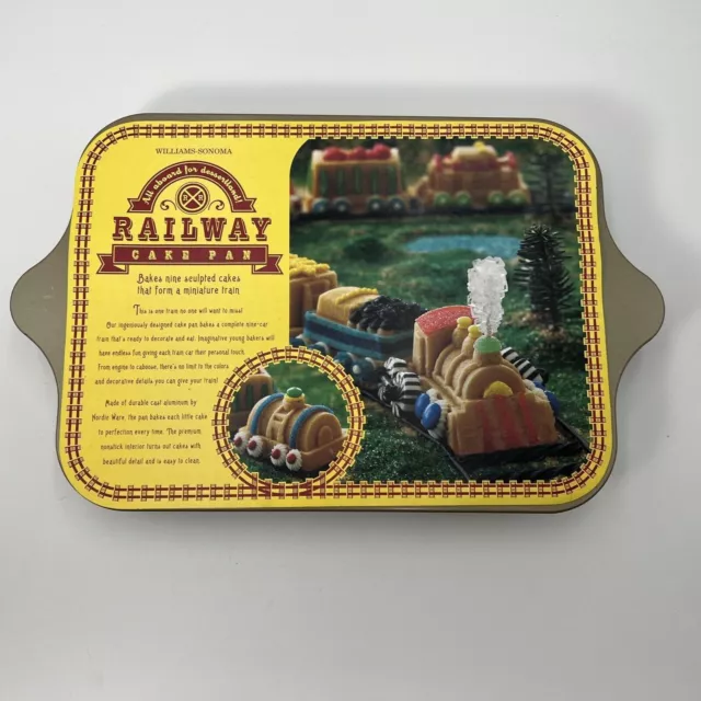Nordic Ware Train Set Pan for 3D Muffins Cake Railroad nonStick Cast  Aluminm USA