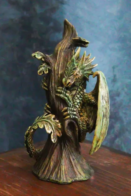 Ebros Dryad Gaia Tree Ent Earth Dragon Baby Wyrmling 5.25"H Figurine Anne Stokes