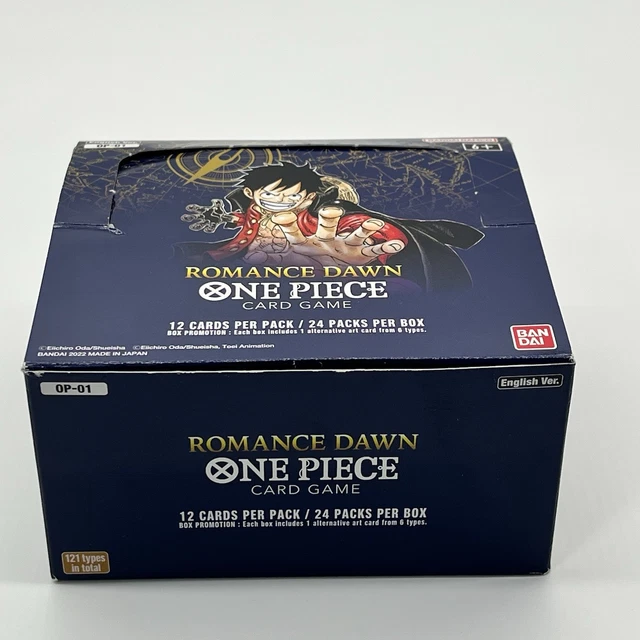 EMPTY ONE PIECE Romance Dawn Booster Box OP01 1st Wave English Blue Bottom  Bulk $320.00 - PicClick
