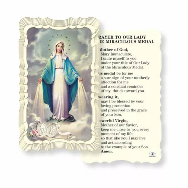 Oración A Nuestras Lady Of The Medalla Milagrosa - Ondulado Paperstock Santa