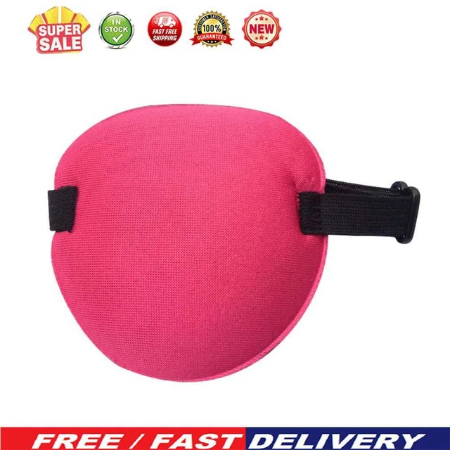 Máscara de ojos Ambliopía para niños adultos parches para ojos entrenamiento de estrabismo (rojo)