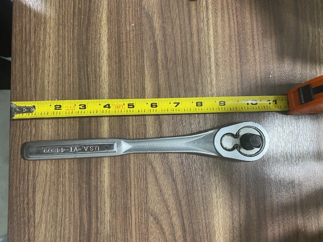 Vintage Craftsman 1/2" Drive Quick-Release Ratchet 44809, T1X Series, Excellent