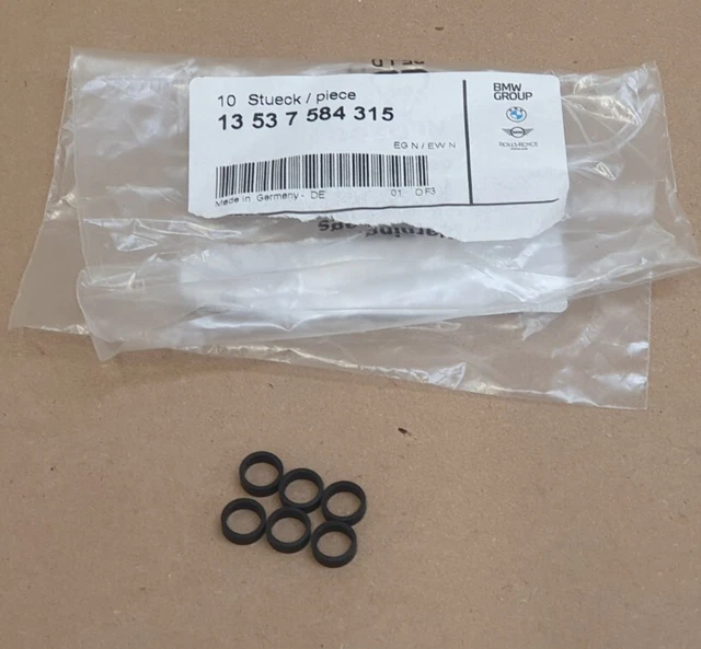 GENUINE BMW N53 N54 N63 N43 petrol Fuel Injector Teflon Seal Ring