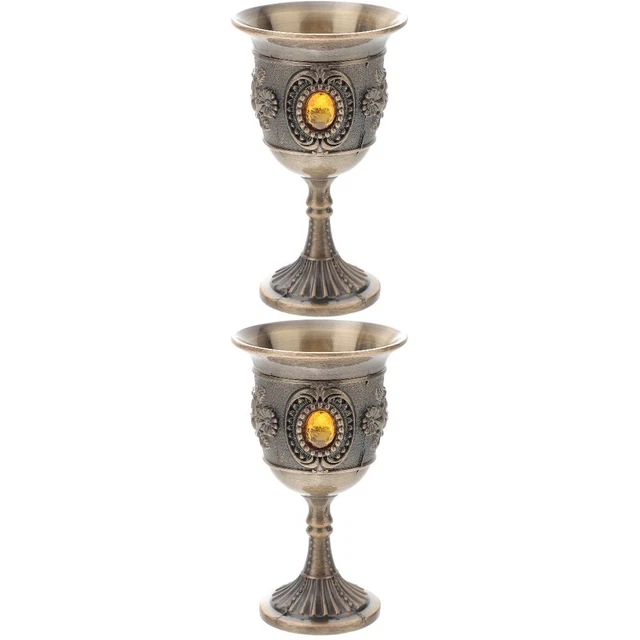 2x Wine Chalice Golden Wine Goblet Royal Wine Goblet Luxury Wine Glasses