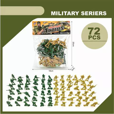 Kids Military Play Set 94 Piece Figures & Accessories Army Soldiers Toy for Kids 2