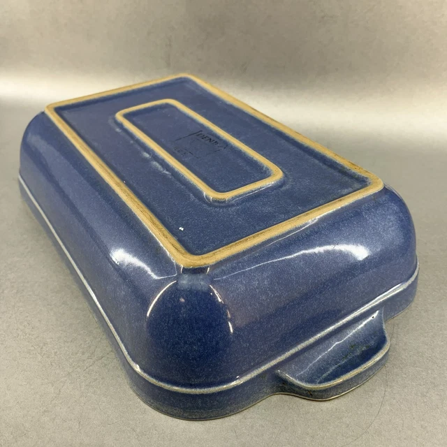 Denby Juice England Blue Stoneware 11” Baking Casserole Lasagna Dish