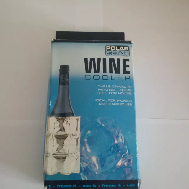 Wine sleeve Cooler Chills Drinks Keeps cool for hours Outside Garden Picnic BBQ