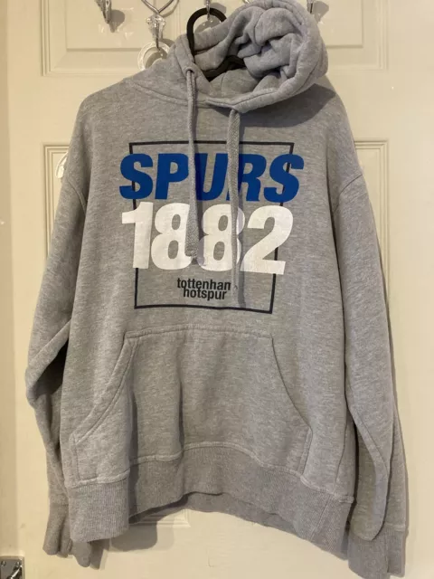 Tottenham Hotspurs Hoodie Size S Grey Cotton Official Merchandise