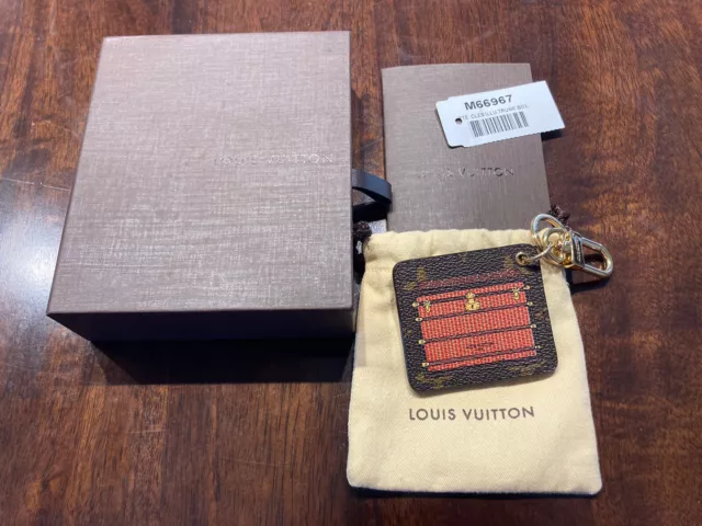 LOUIS VUITTON Monogram Denim Porte Cles Key Ring Bag Charm M69017