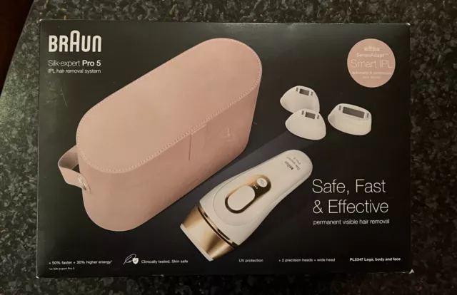 Braun Silk-expert Pro 5 IPL Haarentfernungssystem - Weiß/Gold (unbenutzt)