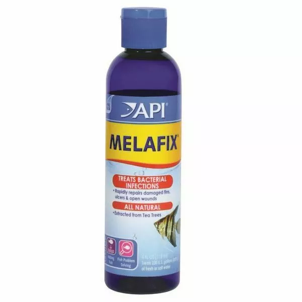 API Melafix Treats Bacterial Fish Infections Repairs Damaged Fins Ulcers Wounds