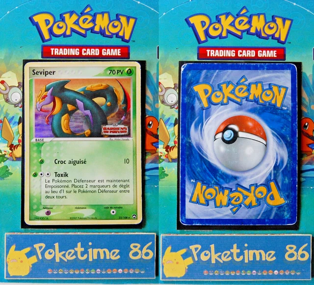 Pokémon EX GARDIENS DU POUVOIR,SEVIPER, rare holo logo 23/108