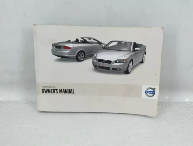 2009 Volvo C70 Owners Manual Book Guide HJN3V