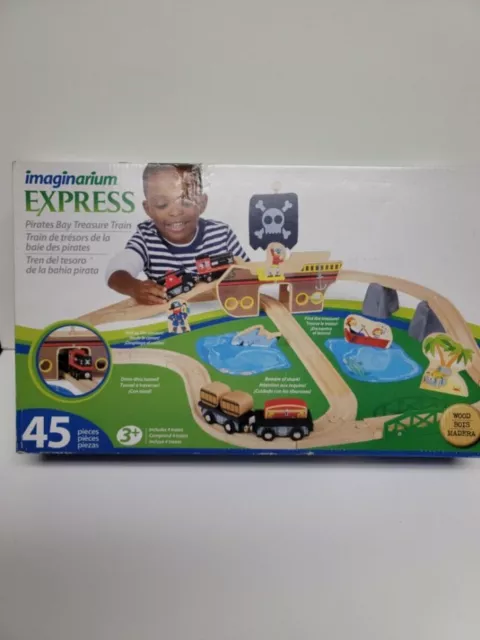 NEW IMAGINARIUM EXPRESS Pirates Bay Treasure Train 45 piece