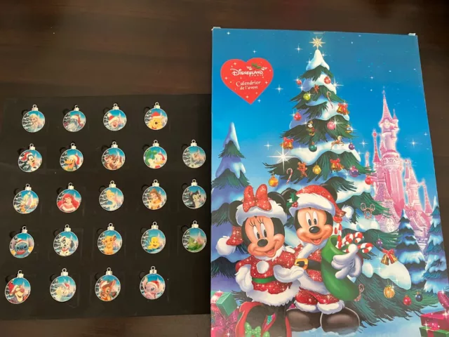 Disney Store UK Paris Christmas Advent Calendar Ornament Pin LE 1000 YOU CHOOSE