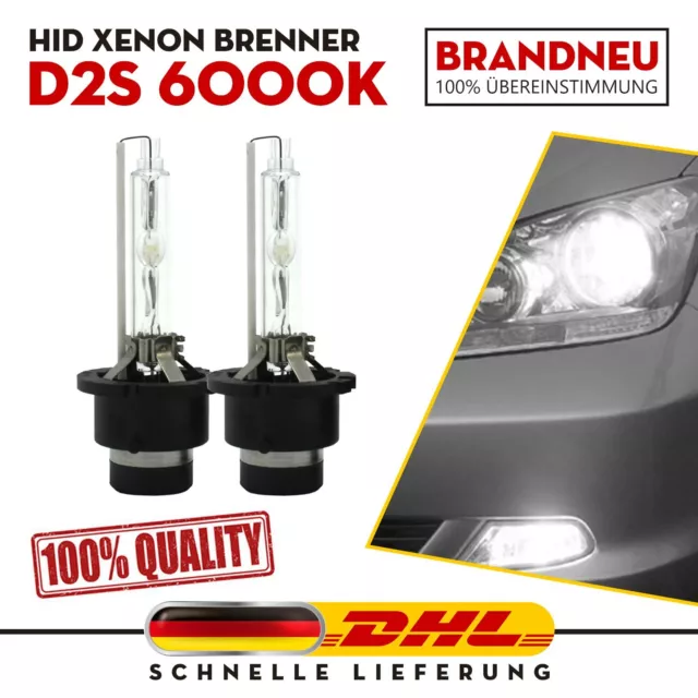 2x XENON Brenner D2S 6000K Birnen Birne Set 2 Stück für Mercedes CLS W219  C219