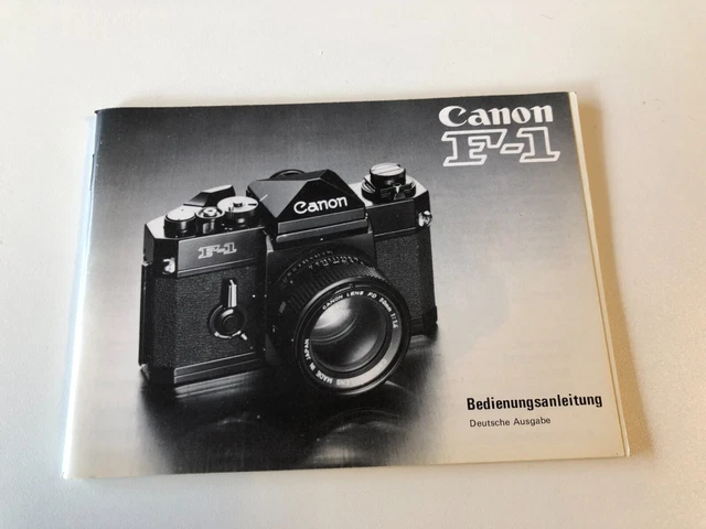 Canon F-1 User Guide German Edition