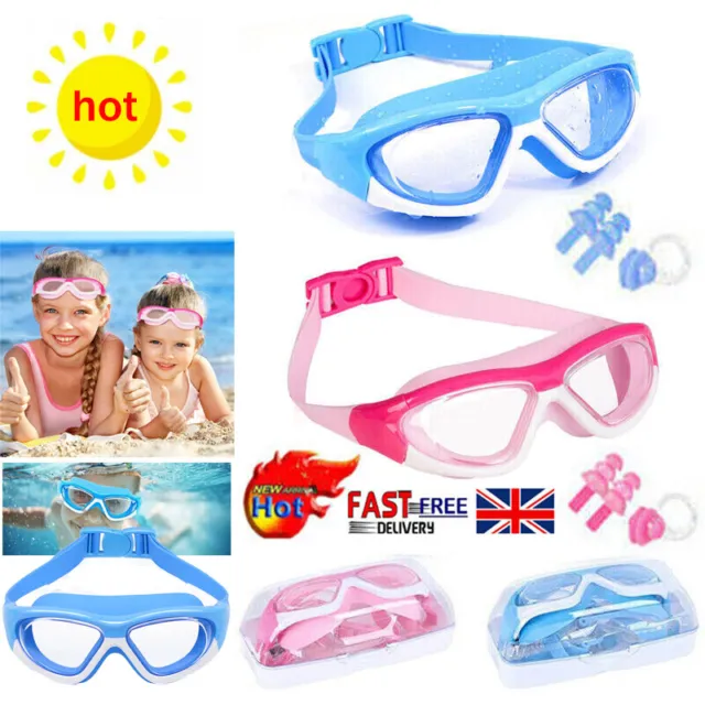 Children Kids Boys Girls Anti-Fog Swimming Glasses Swim Goggles Pool Swimming UK