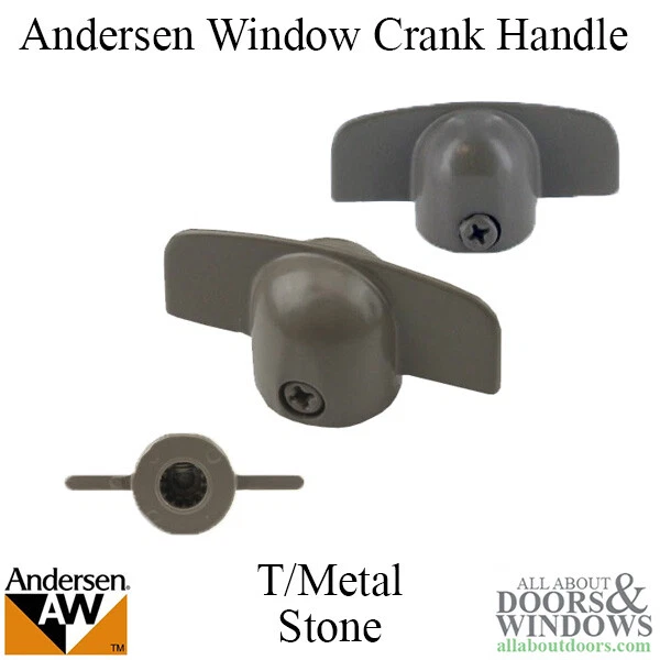 Andersen E-Z Casement Window Crank/Handle - T/Metal - Stone