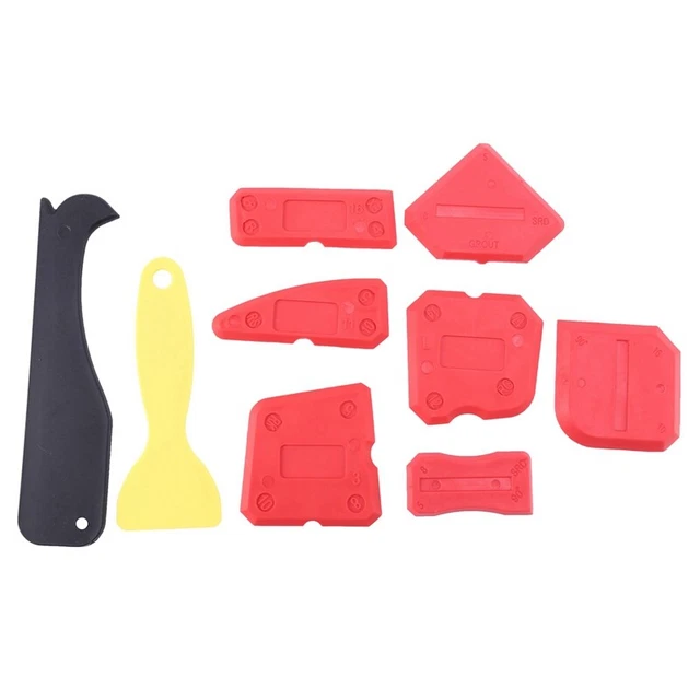 9 Pieces Silicone Sealant Finishing Tools Smoothing Caulking Tool Kit for KitcN8