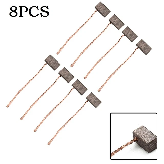 Lot De 10 Balais En Carbone 15x10x6mm - Pour Moteurs électriques, Meuleuse, Scie, Outillage (pièce De Rechange)