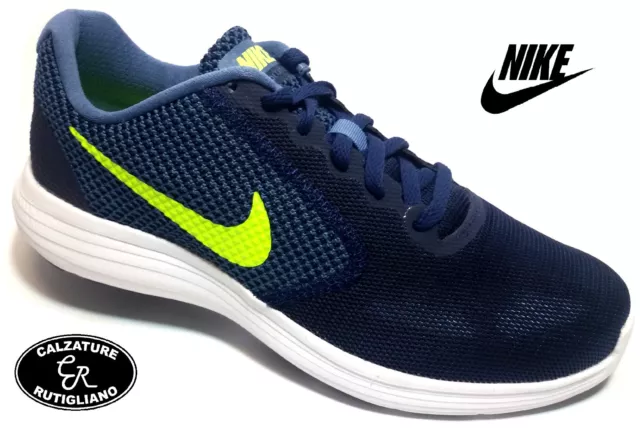 Nike Revolution 3 Scarpe Uomo Ginnastica Running Sportswear Blu 819300 401