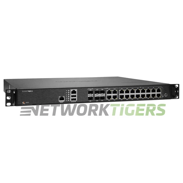 SonicWALL NSA 4650 01-SSC-1938 6.0 Gbps Firewall - NON-TRANSFERABLE SonicWALL NSA 4650 01-SSC-1938 6.0 Gbps Firewall - NON-TRANSFERABLE