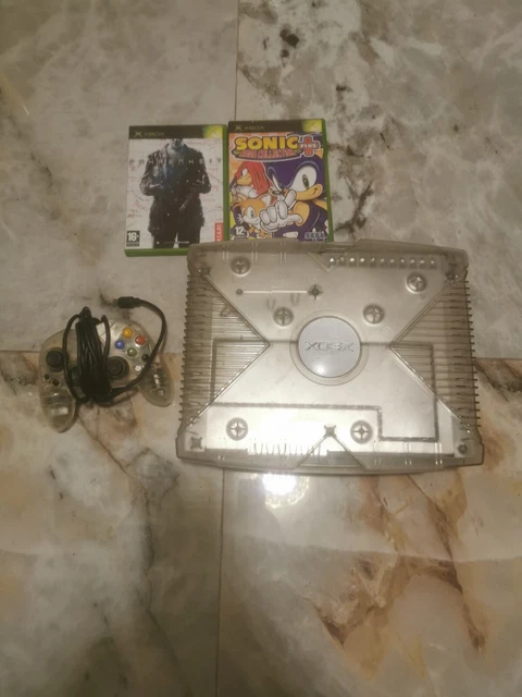Xbox Première Génération Cristal – Avec Manette – Sans Boîte