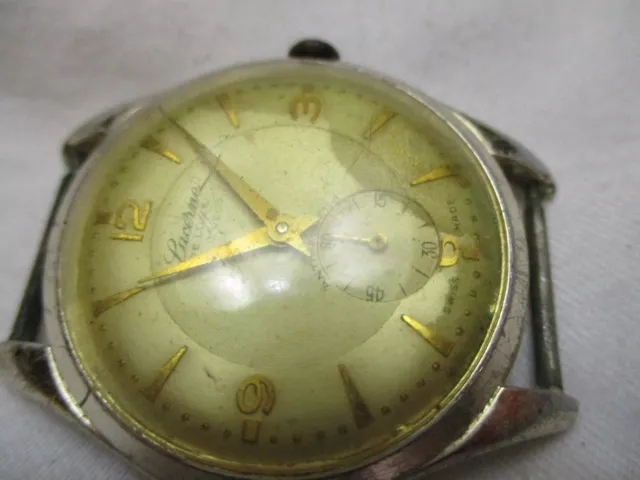 Lucerne Deluxe 17 Jewels Swiss Made Watch Gold Toned Vintage FOR REPAIR 2