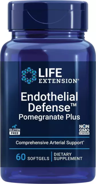 Life Extension Endothelial Defense Granatapfel plus 60 Softgels arterielle Unterstützung