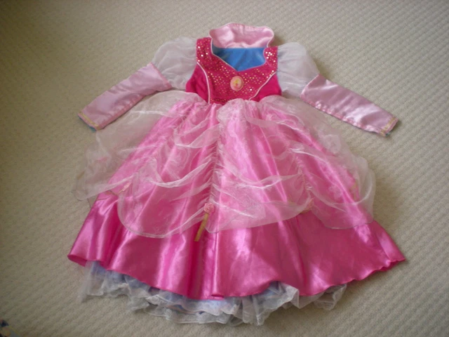 DISNEY REVERSIBLE DRESS Princess Cinderella Aurora Age M