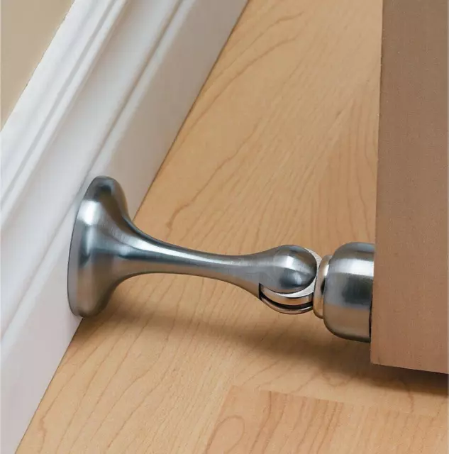 Stainless Steel Magnetic Door Stop Stopper Holder Catch Heavy Duty Home Satin